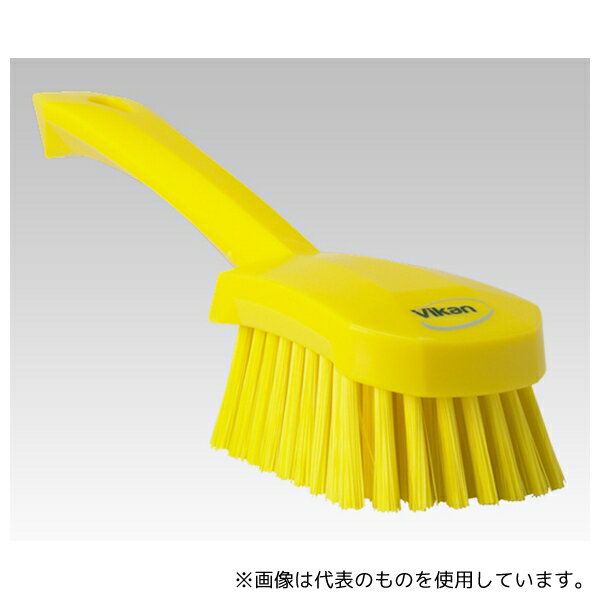 Vikan 4186 ロングハンドルブラシ ハードタイプ 黄