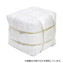 アズワン UWC 新生地 白メリヤスウエス 縫目無し 40kg(5kg×8袋入)(4)