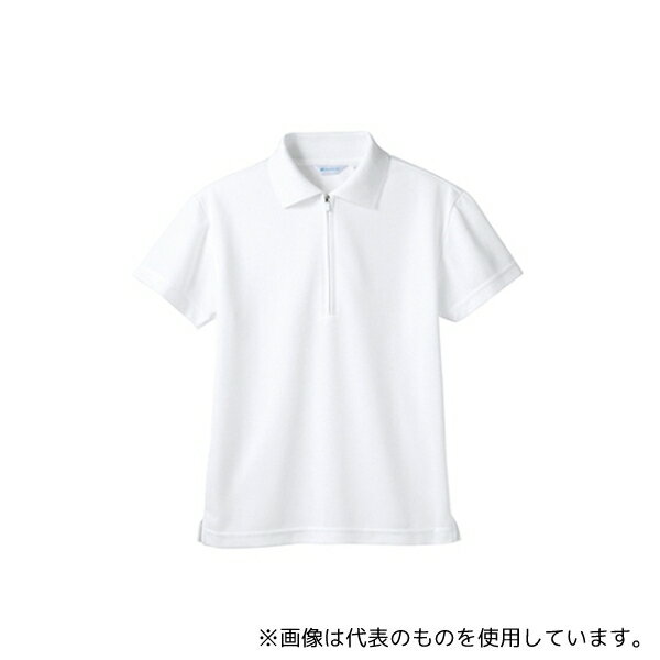 住商モンブラン 2-571 L ポロシャツ 男女兼用 半袖ネット付 白