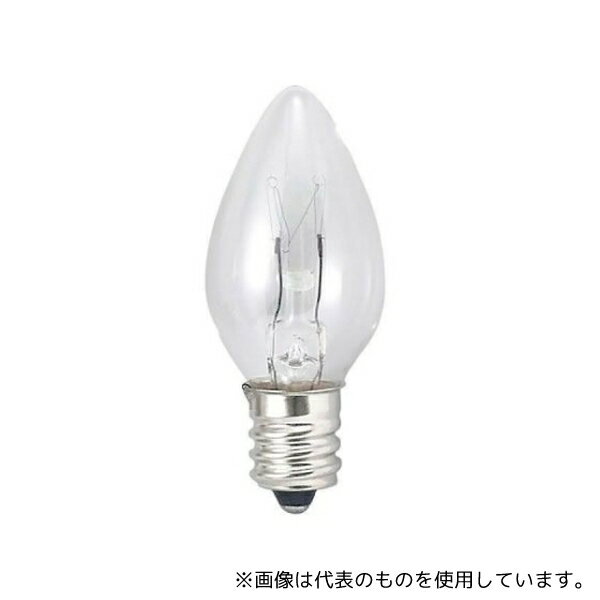 ヤザワコーポレーション 1CCC2P ローソク球 5W クリア E12 25×52mm 1パック(2個入)