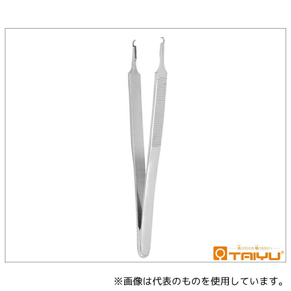 TAIYU(大祐医科工業) TY-034 冨士森式フックピンセット 併式 ダボ無 全長13cm