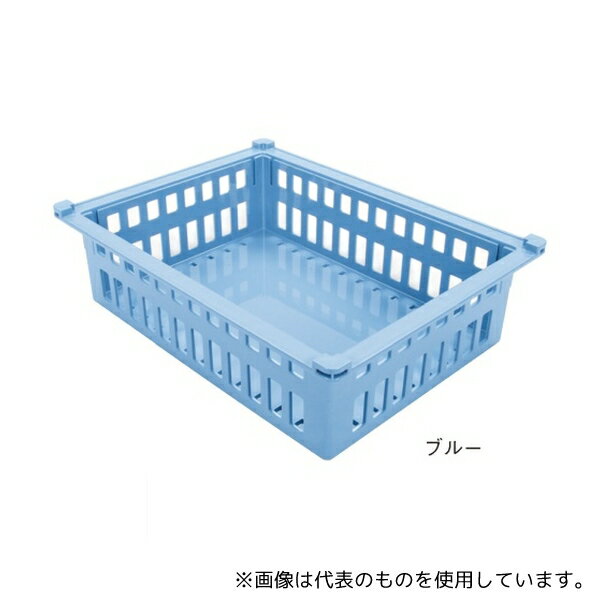 サカセ PB34-10 バスケット 34-10タイプ(深さ10cm)帯電防止 ブルー