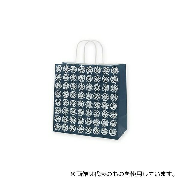 HEIKO 3270300 HEIKO 紙袋 25チャームバッグ 25CB W 和風 紺 50枚(3)