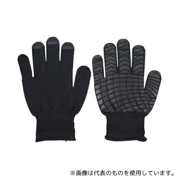 福徳産業 808-M-BLK すべり止め手袋 バージョンアップ吸ちゃん ブラック M