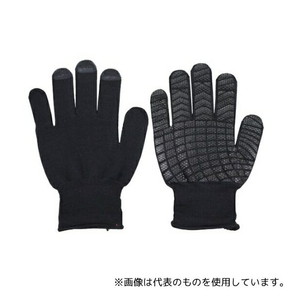 福徳産業 808-S-BLK すべり止め手袋 バージョンアップ吸ちゃん ブラック S