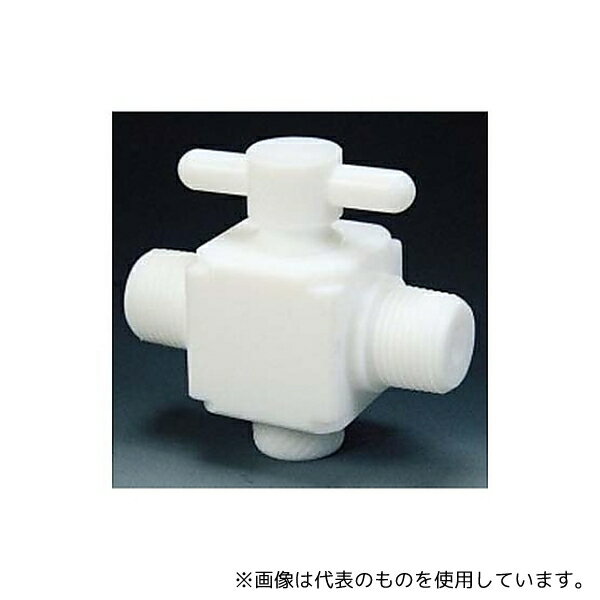 フロンケミカル NR1303-001 フッ素樹脂 二方バルブ両オスタイプ R1/4