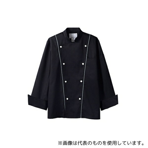 住商モンブラン 6-907 3L コックコート 兼用 長袖 黒/グレー