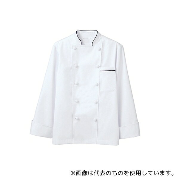 住商モンブラン 6-913 3L コックコート 男女兼用 長袖 白/黒