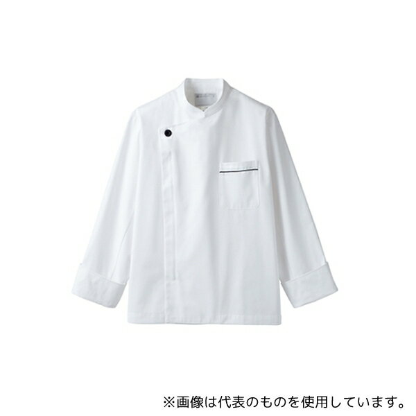 住商モンブラン 6-941 L コックコート 男女兼用 長袖 白/黒