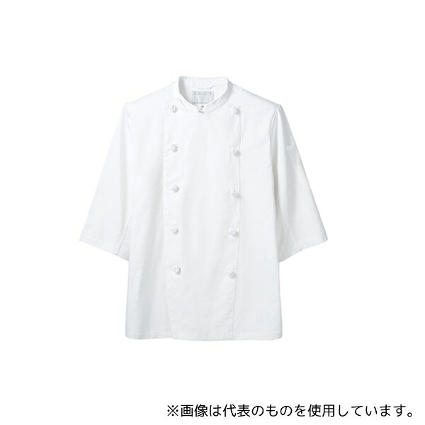 住商モンブラン KS6623-2 L コックコート男女兼用7分袖 白