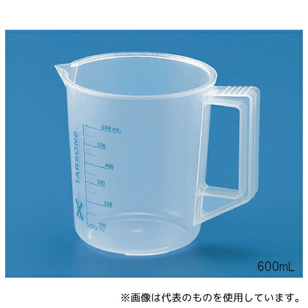 TARSONS 431040 目盛付ビーカー 取っ手付 PP製 100mL