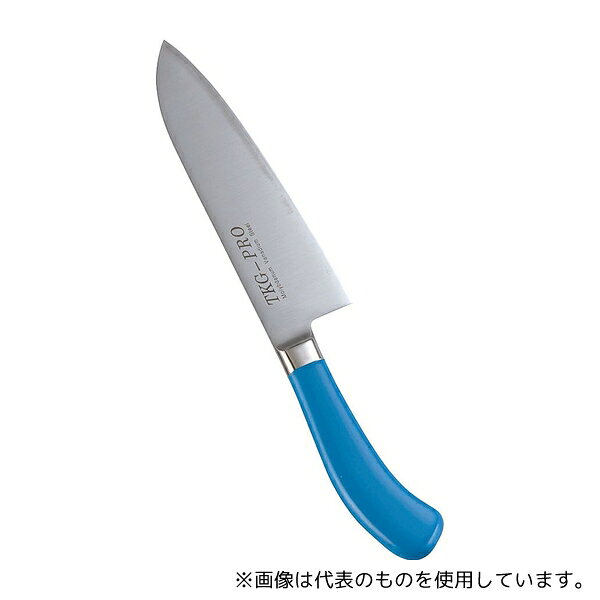 TKG ATK444 PRO 抗菌カラー 三徳庖丁 17.5cm ブルー