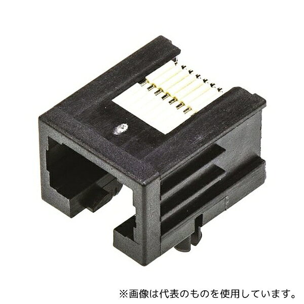 TE Connectivity 1-1705951-1 RJ45ソケット 8極 Cat3 ライトアングル スルーホール メス モジュラージャック 1袋(5個入)