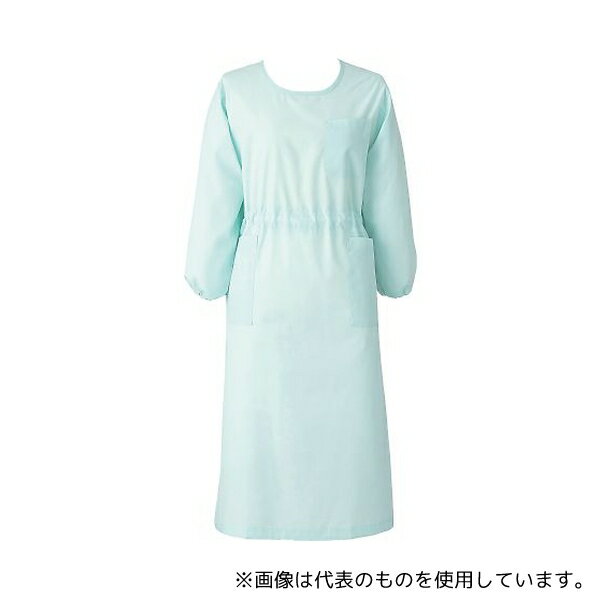 KAZEN 140-32 L 予防衣 七分袖 ミントグリーン L