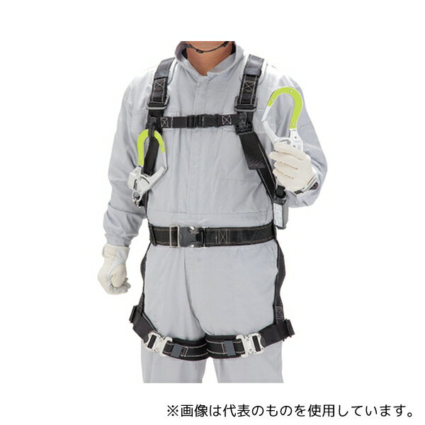 トーヨーセフティー 133W-TR-Y フルハーネス型 巻取式(小型)タイプ1 ダブルランヤード(黄色樹脂蛍光プレートフック)