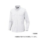 アイトス 7880-001-M メンズ長袖オックスボタンダウンシャツ(両ポケットフラップ付き) ホワイト M