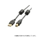 エレコム U2C-BF10BK USB2.0ケーブル A-Bタイプ フェライトコア付 1m ブラック