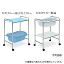 高田ベッド TB-73-13 S型レザー棚付脱衣カゴ 幅52.5×奥行37×高さ75.5cm 黒