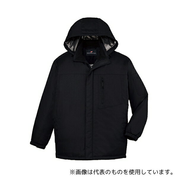 WHISEL(自重堂) 48483 ハーフコート(フード付) ブラック L