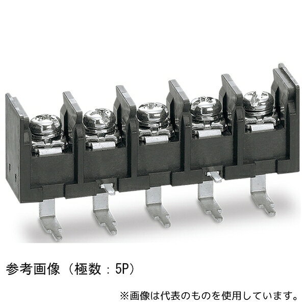 サトーパーツ ML-280-S2H3YF-2P ネジ式端子台 底面絶縁物無し サポート端子有り ネジサイズM4 角座金付ネジ ライトアングルPC端子 取付孔無し 端子金具6.5mmタイプ 2P