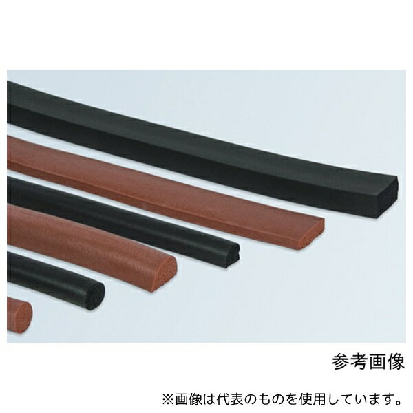 アズワン TM-98N-5 防塵ゴム(カマボコ型・クロロプレン) 10×8mm 黒色 3m