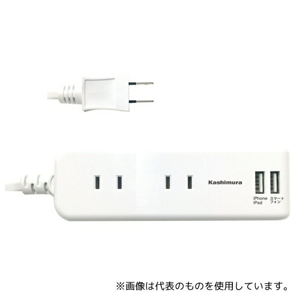 カシムラ TI-175 国内・海外兼用4口電源タップAtype2USB2.1A