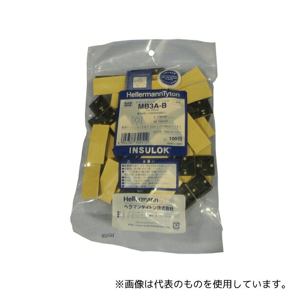 樂天商城 - JAPPY MB3A-B-JB クロ 100コ MB マウントベース(屋内用)テープ付 4.0×1.3mm 黒 1袋(100個入)