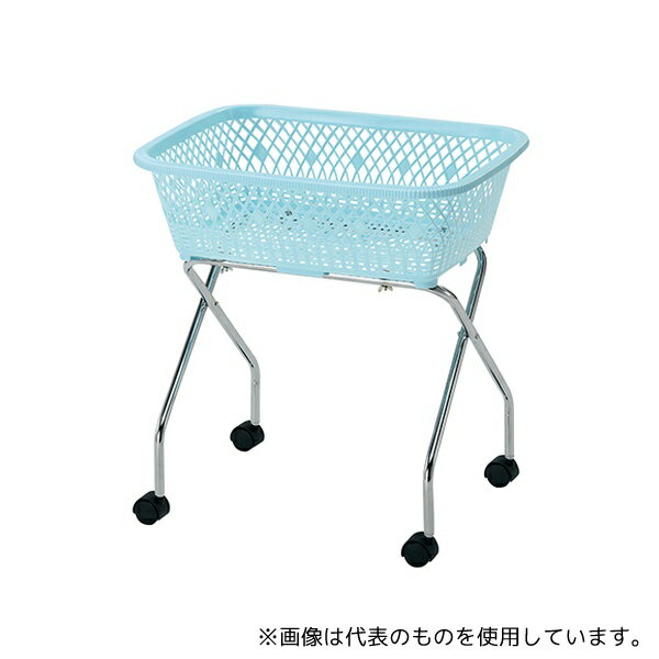 大信工業 DP-10C(1段) 脱衣カゴ キャスター付き ブルー 560×420×570mm