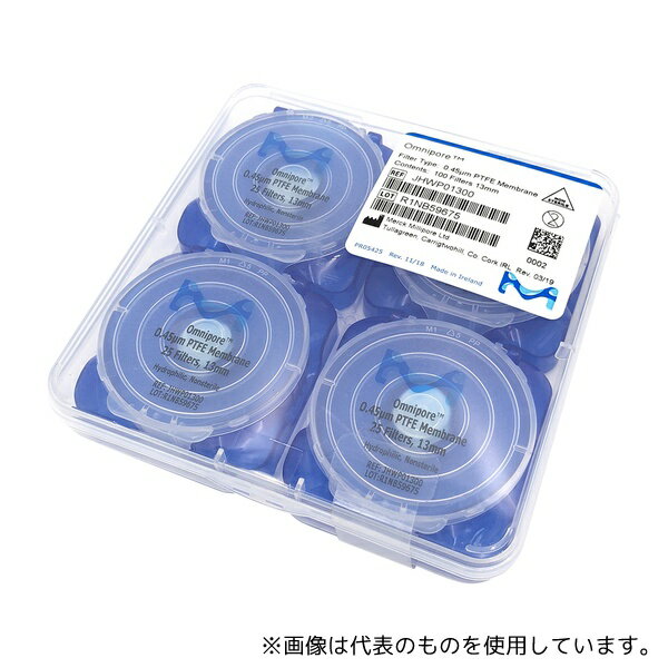 Merck JHWP01300 オムニポアTM メンブレン(水系、溶媒系両用) 0.45μm×φ13mm 100枚入