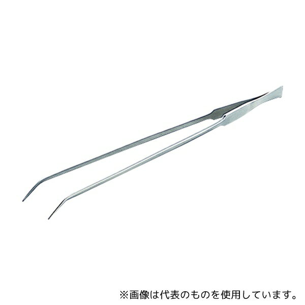 アズワン 技工ピンセット(先曲) 30cm