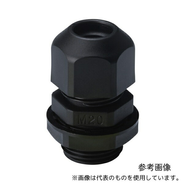 タカチ電機工業 RM8S-2.5B Mネジケーブルグランド(RM型) 黒 1個入