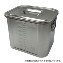 本間冬治工業 30 角型目盛付ポット (取手付き) 17.8L