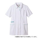 住商モンブラン MN500-0121 ナースジャケット 半袖(白/Mサックス)3L