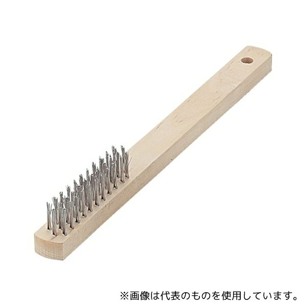 トラスコ中山 TB-5031 木柄3行ブラシ ステンレス線