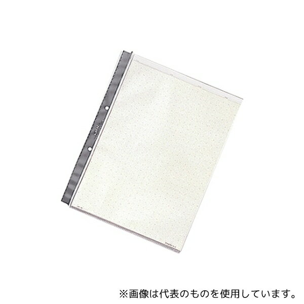 LIHITLAB N2008-ク゛ ルポ・リーンフォース・クリヤーポケット グレー N-2008 1組(10枚入)