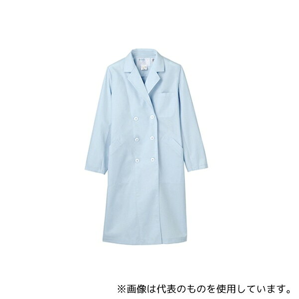住商モンブラン 51-013 3L 診察衣 レディス 長袖W サックス