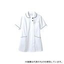 住商モンブラン 73-1968 LL ナースジャケット 半袖 白/ネイビー