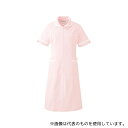 KAZEN 021-24 M ワンピース半袖 ピンクxホワイト M