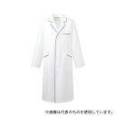 KAZEN 118-18 LL メンズ診察衣S型長袖 ホワイトxネイビー LL
