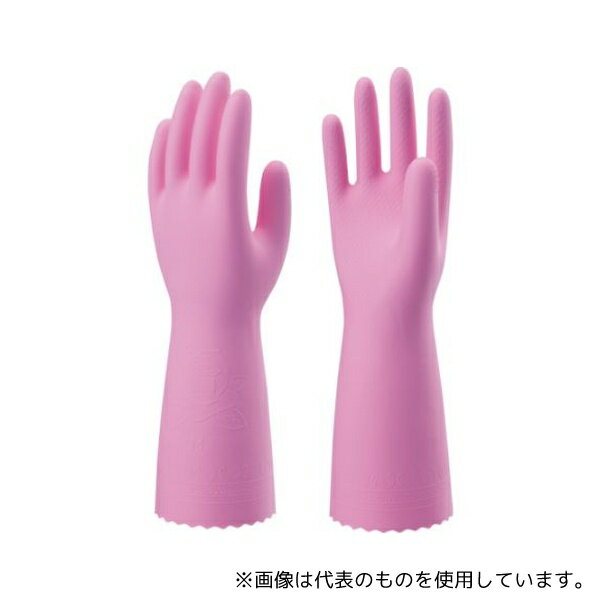ショーワグローブ NO132-MP10P 塩化ビニール手袋 簡易包装ビニール厚手10双入 ピンク Mサイズ