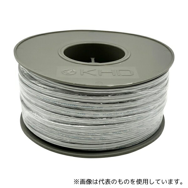 ●JAPPY VFF 0.75SQ ハイ ホ゛ヒ゛ンK JB ビニル平形コード VFF 0.75mm灰 1巻(100m入)