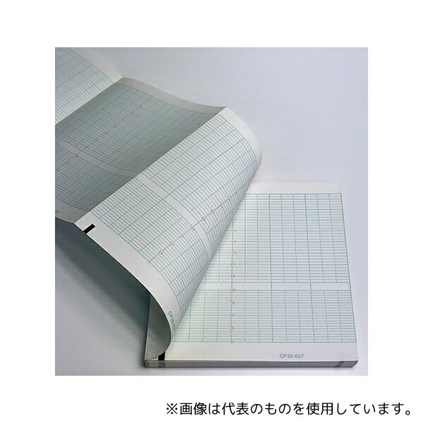 ちばら CP30-027 分娩監視用記録紙 幅152mm×長30m/折150mm(折り畳み型・単色刷) 20冊入