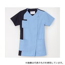 ナガイレーベン RT-5407 男女兼用スクラブ スカイブルー+ネイビー S