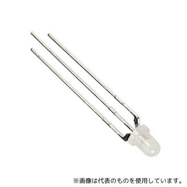 Kingbright L-115VEGW 可視光LED 緑 赤 568 / 617 nm 3 mm (T-1) Multi-Colour LED シリーズ 1袋(25個入)