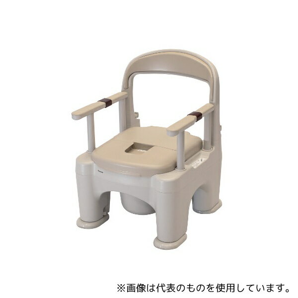 パナソニックエイジフリー PN-L30200BE ポータブルトイレ＜座楽＞ラフィーネプラスチック便座 ベージュ