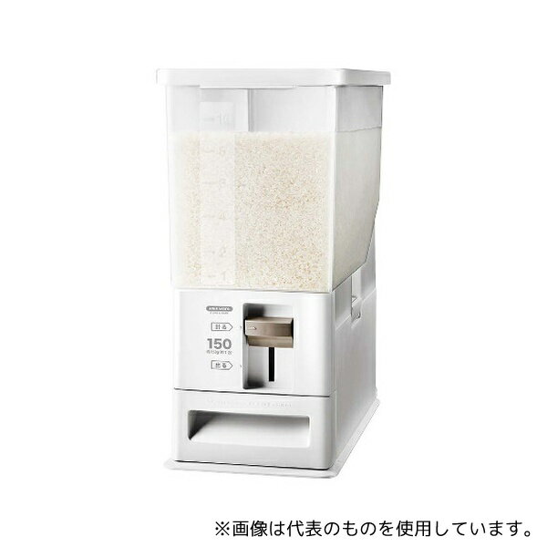 アスベル 7195810 計量米びつ 12kg型 ホワイト 750397