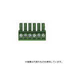 RS Pro 897-1095 基板用端子台、 3.81mmピッチ 、 1列、 6極、 緑 1袋(5個入)