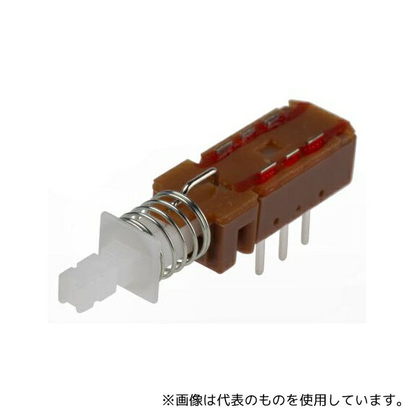KNITTER-SWITCH MPBS-22H01-LF-14 押しボタンスイッチ 1 A ラッチ PCB 双極双投(DPDT)1袋(5個入)