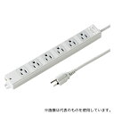 サンワサプライ TAP-K6NSP-3 工事物件雷ガードタップ 3P マグネット付 6個口 3m