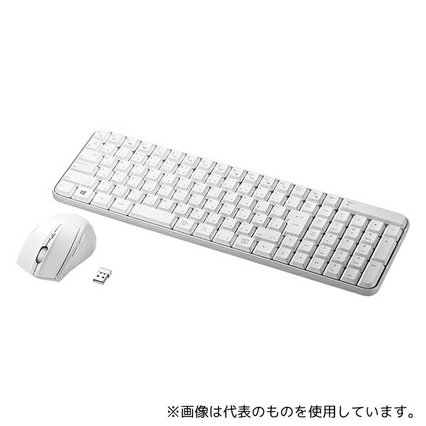 サンワサプライ SKB-WL25SETW マウス付きワイヤレスキーボード